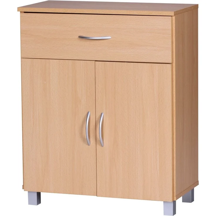 Sideboard Buche WL1.335 60x75x30cm Schublade Türen Modern Braun Holz Schrank – Bild 5