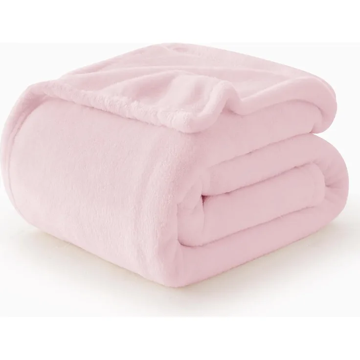WAVVE Kuscheldecke Flauschige Decke Rosa 150x200 cm - XL Fleecedecke Weich und Warm Als Sofadecke, Wohndecke oder Tagesdecke, Decken für Couch