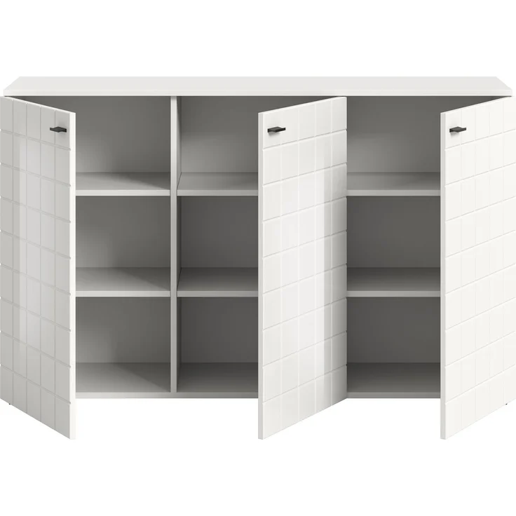 Sideboard Monte - Weiß Hochglanz / Weiß – Bild 3