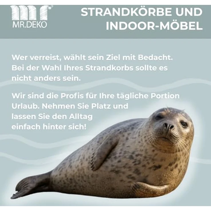Strandkorb Schleswig Pinie braun PE mokka Dessin 558 – Bild 10