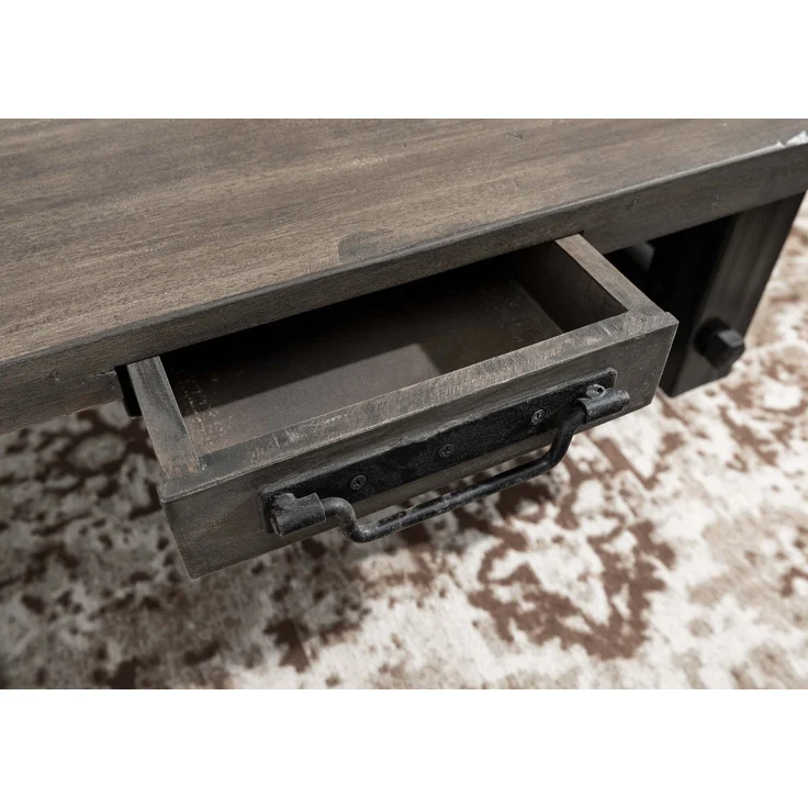 Couchtisch Mango 110x80x43 grau lackiert RAILWAY #205 – Bild 5