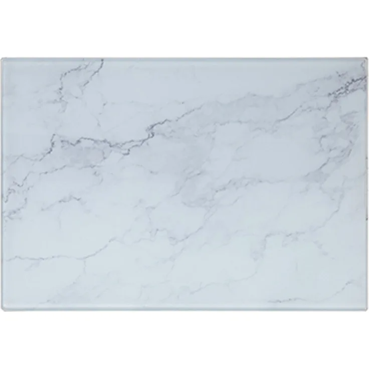 Elegantes Glas-Schneidebrett - Stilvoll und Hygienisch für Ihre Küche Marmor Optik 40 x 30 cm