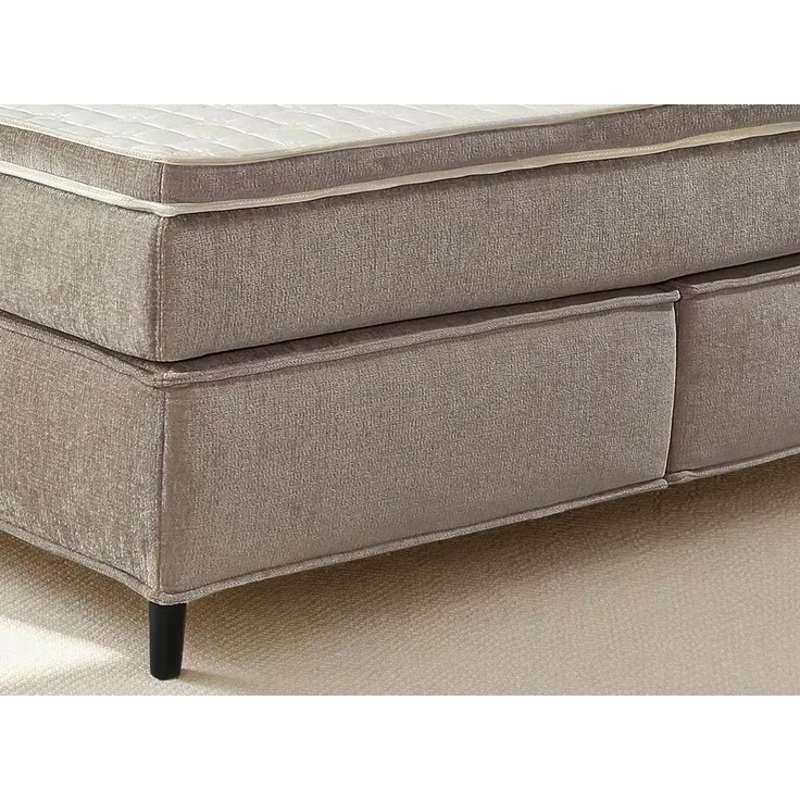 Jockenhöfer Gruppe Boxspringbett CAPELLO, inkl. Taschenfederkernmatratze H3-H4 und 6cm Kaltschaumtopper, Bezug: Feingewebe, 160x200 oder 180x200 cm