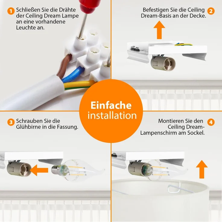 Smartwares Deckenleuchte 30 x 30 x 10 cm Grau – Bild 6