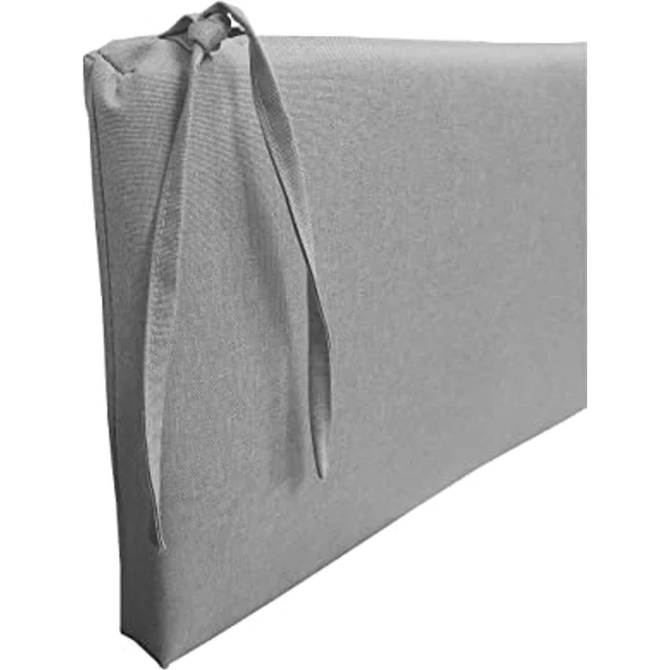 chilly pilley Bankkissen Bankauflage Polsterauflage Reißverschluss mit Schlaufen Kissen für Gartenbank Gartenbankauflage für Gartenmöbel Sitzkissen & Rückenkissen Outdoor (110 x 50 x 5 cm, Silber) – Bild 6