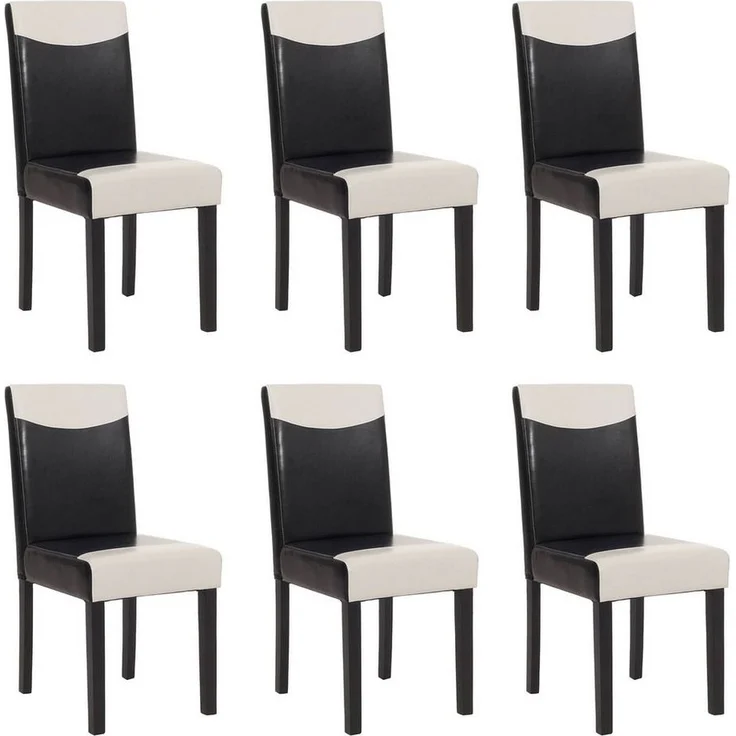 PROREGAL® Esszimmerstuhl Esszimmerstuhl klassisch und zeitlos HxBxT 90x43x56cm Material, Farbe (6 St), Mit hochwertigem Bezug, erhältlich in vielen Ausführungen – Bild 5