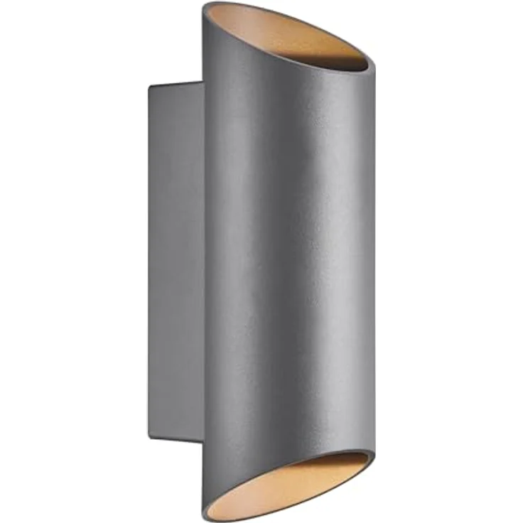 Nordlux Nico Wandleuchte 2218231050, rund, anthrazit, IP54, Außenleuchte ohne Leuchtmittel – Bild 1