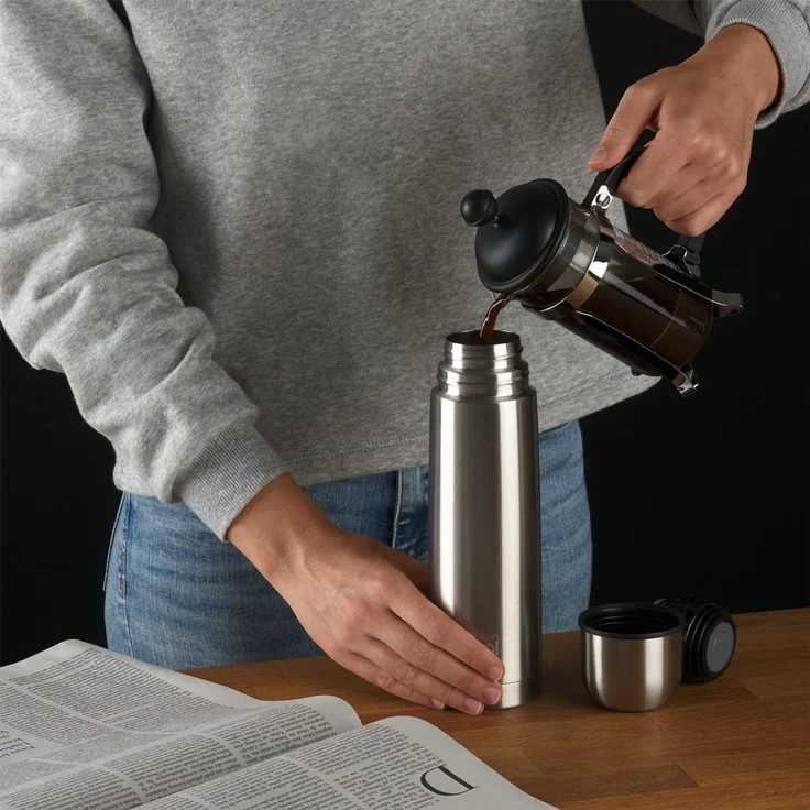 Blumtal Thermoflasche Eifel - auslaufsicherer Trinkbecher, für unterwegs, stundenlange Isolation von warmen Getränken – Bild 7