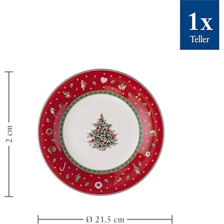 Villeroy & Boch Toy's Delight Frühstücksteller ø 21,5 cm Rot – Bild 9