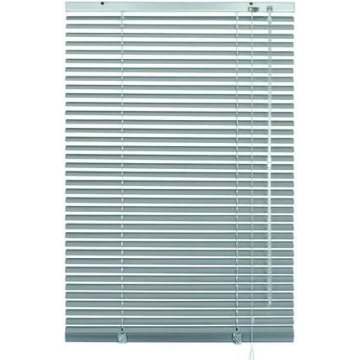 GARDINIA Alu-Jalousie, Sicht, 25 mm, Silber, 130x100 cm – Bild 1