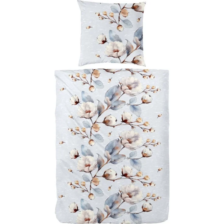 Primera Bettwäsche Winterrose, Biber, 2 teilig, 100 % Baumwolle Standard 100 nach Öko-Tex – Bild 2