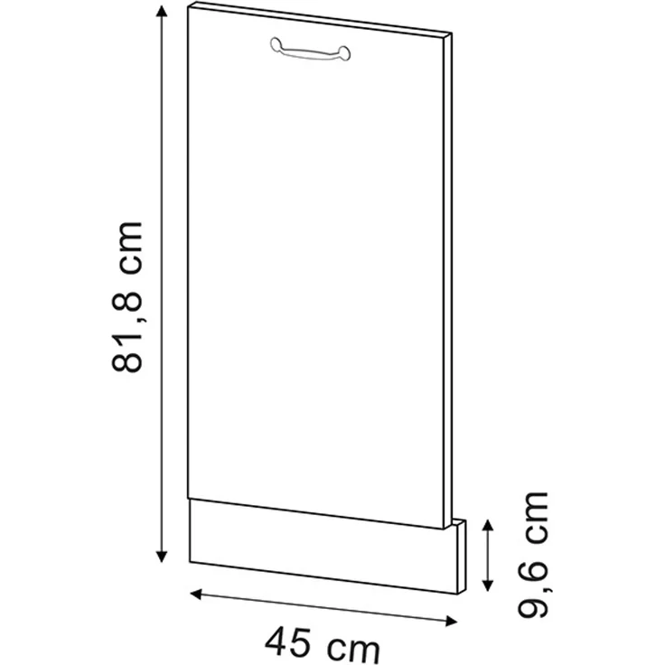 Geschirrspülblende R-Line Artisan-Eiche 45 cm ohne Arbeitsplatte Vicco – Bild 2