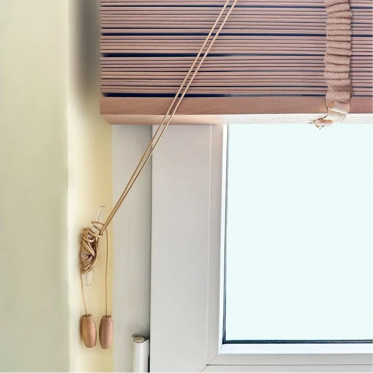 Sol Royal Jalousie Holzjalousie 50mm Rollo SolDecor BE5, 75x180cm, Eichenoptik, Montage Wand & Decke ? Blickschutz Jalousie Fenster & Tür Massivholz