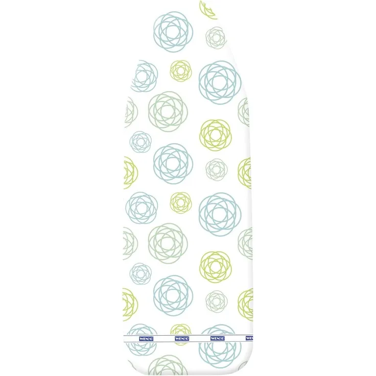 Wenko 1323190100 Bügeltischbezug Basic M, Bügelbrettbezug, wäscheschonende Schaumstoffpolsterung, Easy Clip, Baumwolle, 40x125 cm