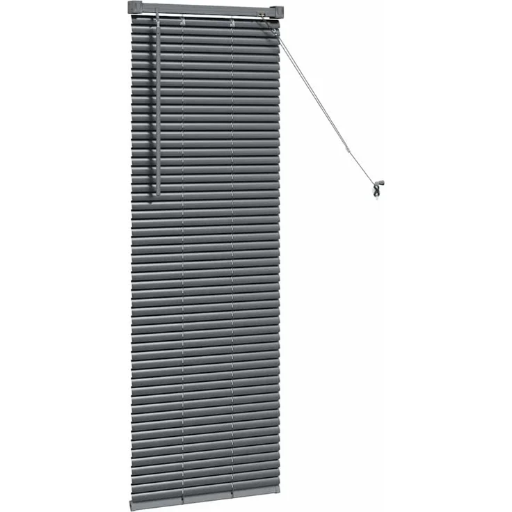 vidaXL Balkenjalousien Dunkelgrau 130 x 40 cm Aluminium 42006035 – Bild 5