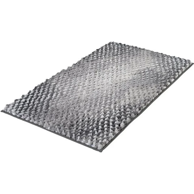 Kleine Wolke Badematte Cory, Höhe 24 mm, rutschhemmend beschichtet, fußbodenheizungsgeeignet, Polyester, quadratisch, Badteppich, modischer Farbverlauf, Hoch-Tief Effekt, waschbar – Bild 4