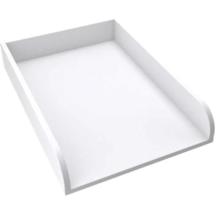 regalik Wickelaufsatz Universal, Wickeltischaufsatz für Kommoden in beliebiger Breite, Abnehmbar Wickelkommode aufsatz, Abgerundeten Frontplatten, Weiß, 2 mm ABS-Material, 72x54 cm – Bild 2
