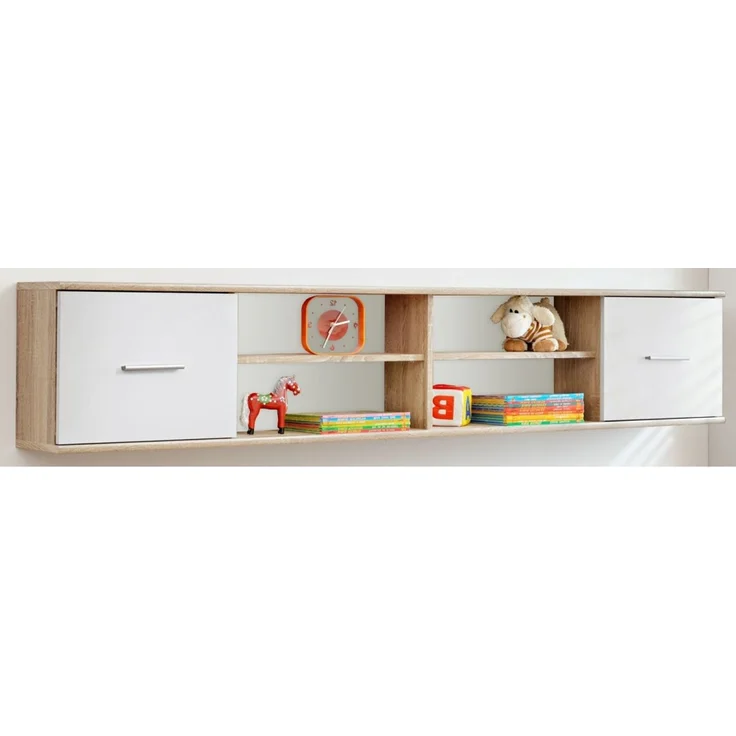 Hängeregal Superior in weiß und Eiche 204 cm – Bild 6