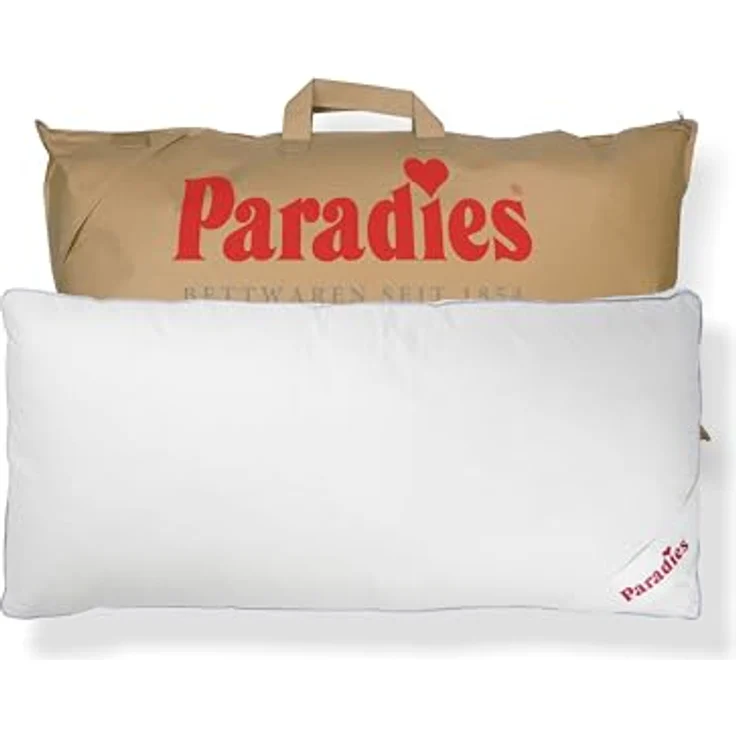 Paradies Kopfkissen Softy Top Bio, Füllung: 100% Polyester, Bezug: 100% Bio-Baumwolle, Bauchschläfer, Seitenschläfer, Rückenschläfer, hergestellt in Deutschland, Füllmengenanpassung durch Reißverschluss – Bild 2