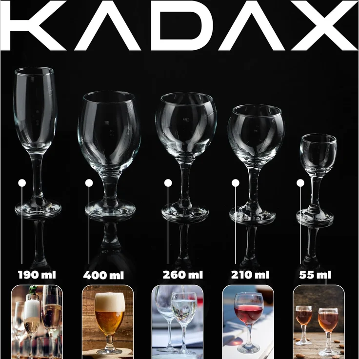KADAX Bierkrüge und Getränkegläser 400ml 6 Stk – Bild 5