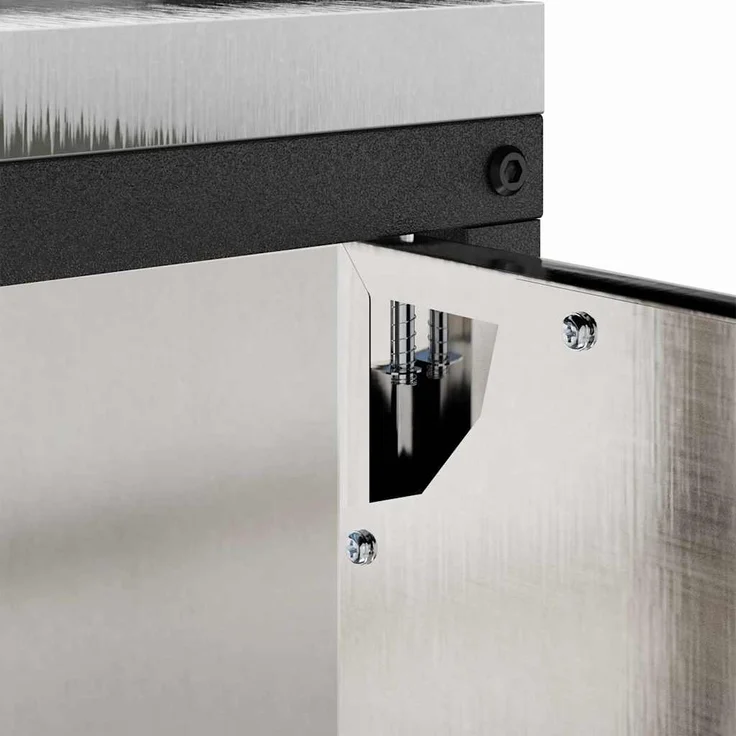 vidaXL Küchenaufbewahrung mit Regal Silber 60 x 50 x 92 cm Stahl 874986 – Bild 9