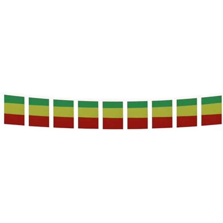 AZ FLAG - Fahnenkette Guinea 6 Meter Mit 20 Flaggen - 21x14 cm - Guineische Girlande Flaggenkette 14 x 21 Cm – Bild 5