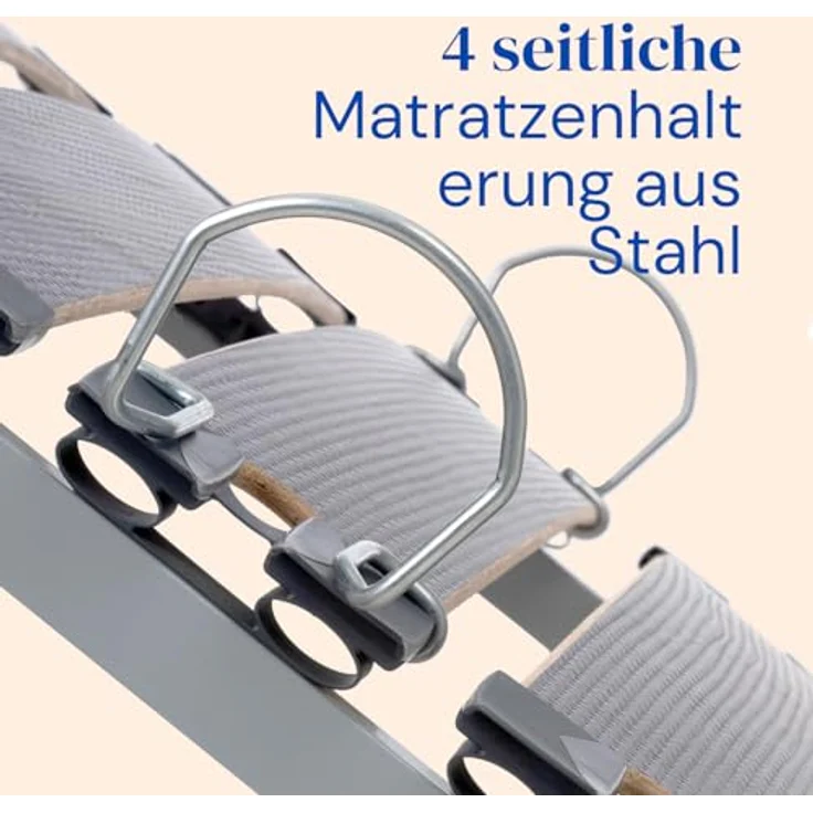 Geriafy - Elektrisch Verstellbarer Lattenrost Home Silver | 90x190 cm | Verstärkt und kompakt | Kabelgebundene Fernbedienung – Bild 5