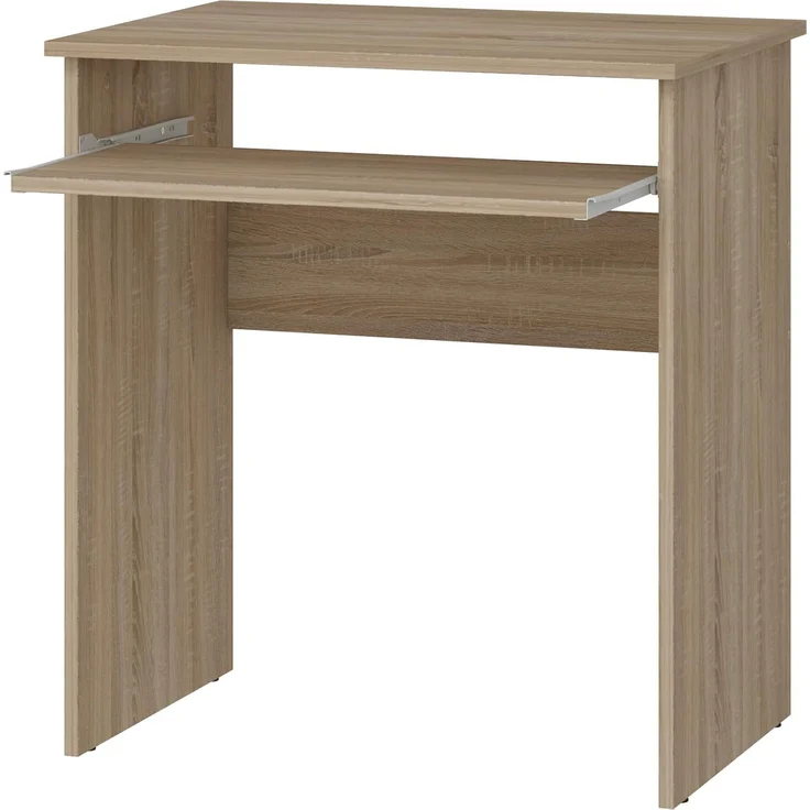 Shefa Line LUNA Schreibtisch Computertisch 68x50x75 cm Sonoma Eiche mit Tastaturauszug – Bild 4