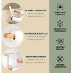 Wand-Küchenrollenhalter aus Bambus