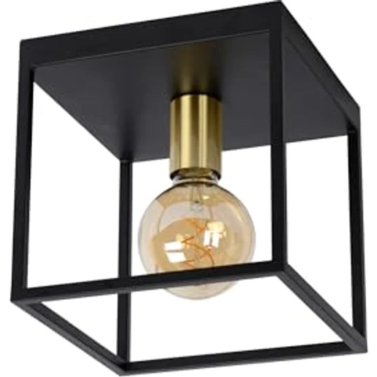 LUCIDE RUBEN Deckenleuchte, 1xE27, Schwarz, aus Metall, dimmbar, geeignet für LED-Lichtquellen – Bild 2