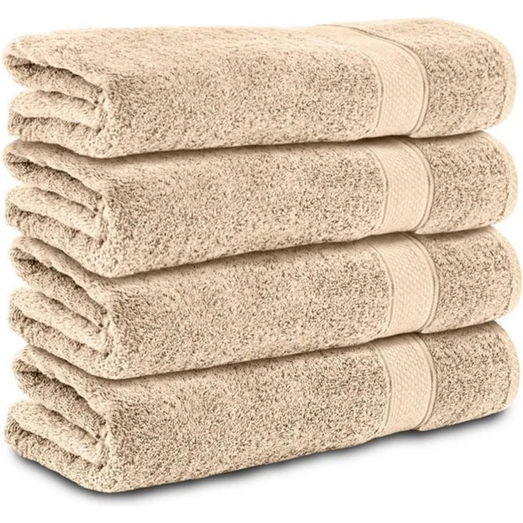Komfortec Handtuch Set 100% Baumwolle, 470 g/m², Frottee (Set, 4-St), Handtücher 50x100 cm Set, Weich – Bild 4