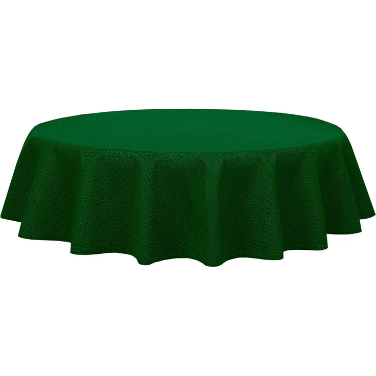 Brandsseller Gartentischdecke Ø 140 cm Tischdecke mit Paspel Outdoor Tischtuch rund Weichschaum für Garten, Terrasse, Balkon wetterfest rutschfest - Grün – Bild 1