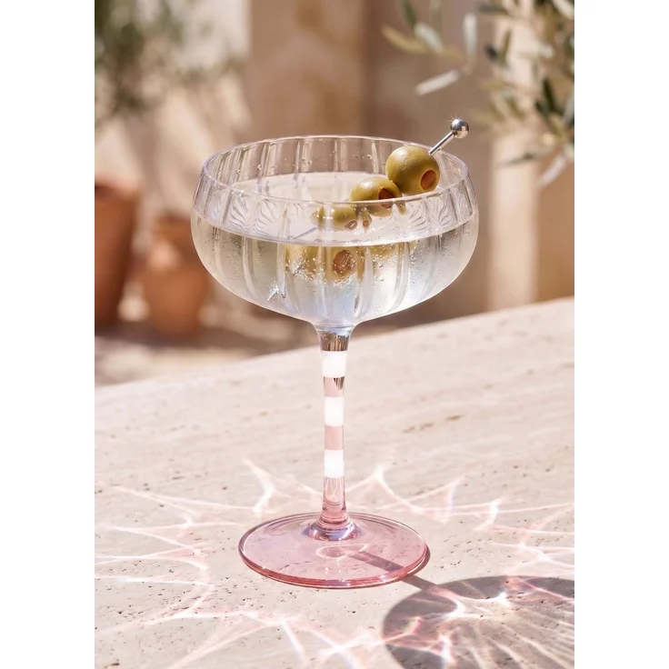 Hermia Concept 'BRD0155 - 4'lü' Eisbecher-Set (4-teilig), Rosa / Weiß, 11 x 11 x 15 cm, 240 ml – Bild 1