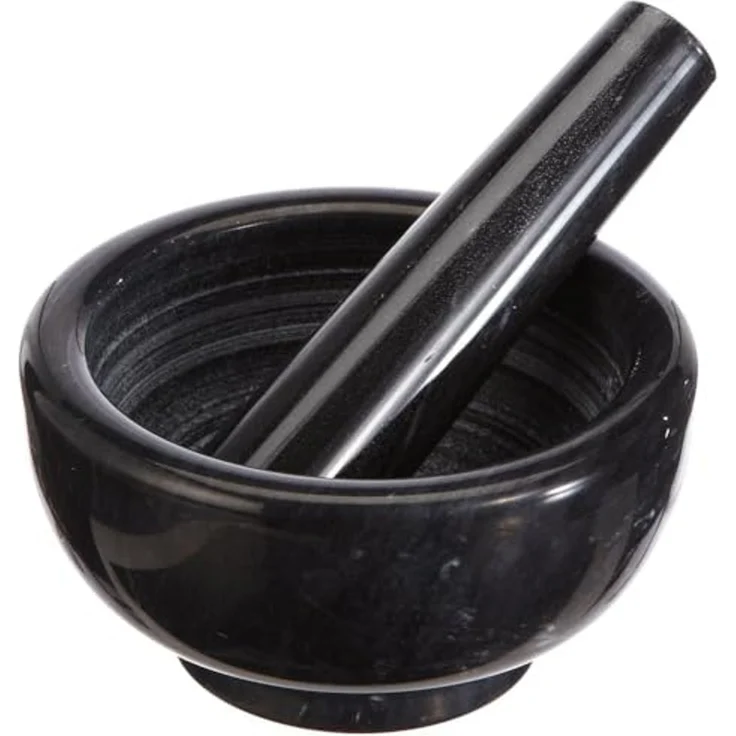Küchenprofi Mörser 12cm Marmor schwarz – Bild 1
