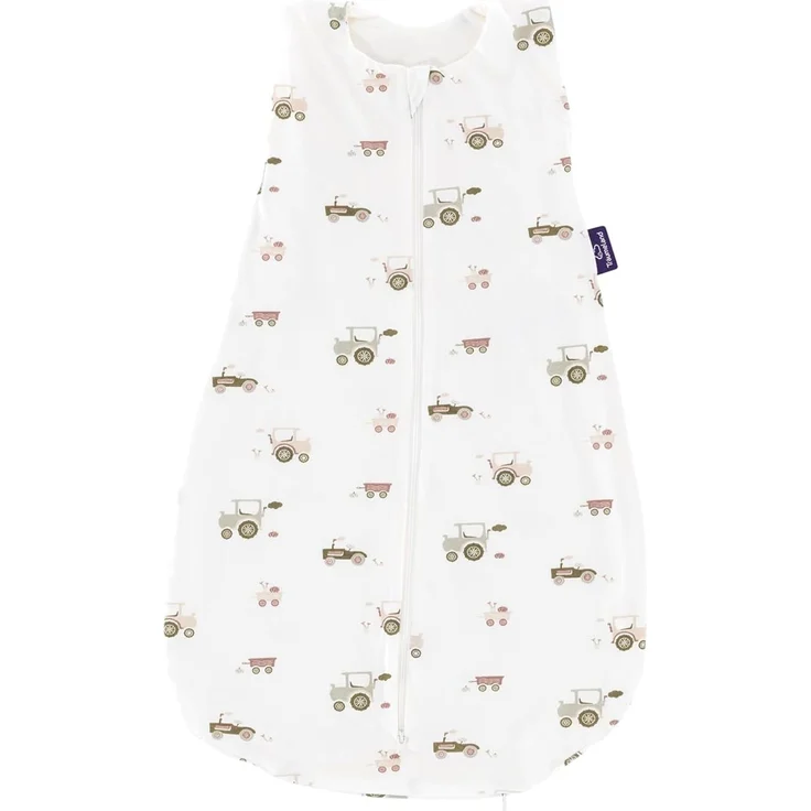 Sommerschlafsack LIEBMICH Baumwolle Little Farm grün, Größe 110 – Bild 1