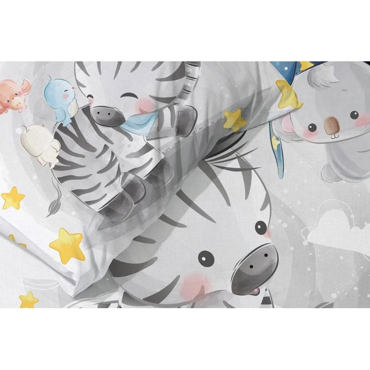 texpot Bettwäsche Kinderbettwäsche Zebra bedruckt Garnitur, 2 teilig – Bild 2