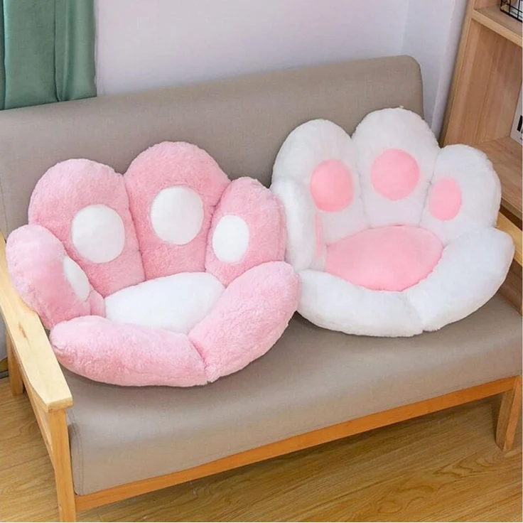 TUWENA Rückenkissen Niedliches Sitzkissen, Katzenpfoten, Faules Sofa in Katzenpfoten Form, Nap Kissen Spielzeug Geschenk Für Erwachsene Kinder – Bild 3
