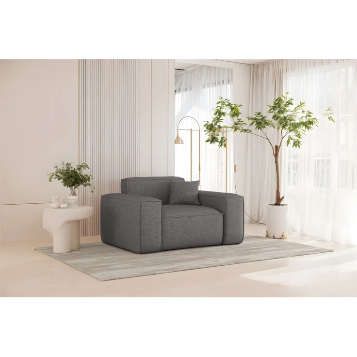 Sessel Designersessel CELES PREMIUM in Stoff Artico Grau – Bild 1