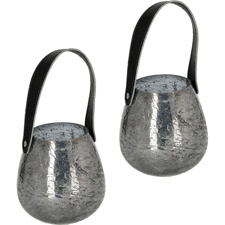 HTI-Living Windlicht Kerzenhalter 2er Set