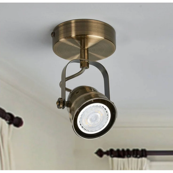 Lindby Wandleuchte Leonor, Metall, Bronze IP20, 1 x 10 W LED – Bild 3