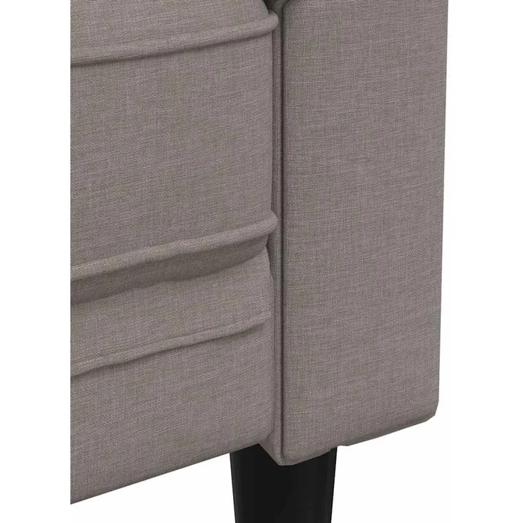 vidaXL Chesterfield-Sessel Taupe Stoff 372543 – Bild 7
