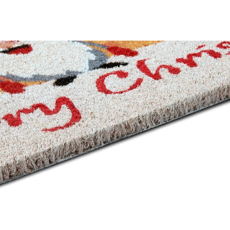 HANSE Home Fußmatte Kokos Gnomes Merry Christmas, Türmatte, rechteckig, Höhe: 15 mm, Schmutzfangmatte, Rutschfest, Outdoor, Weihnachten, Kokosmatte, Zwerg – Bild 5