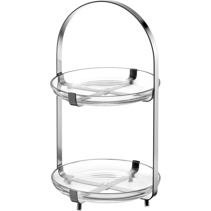 LEONARDO Etagere CUCINA, 2 stufig - Höhe 32 cm, Glas, Metall, Servieretagere mehrstöckig, zum Servieren und Präsentieren – Bild 5