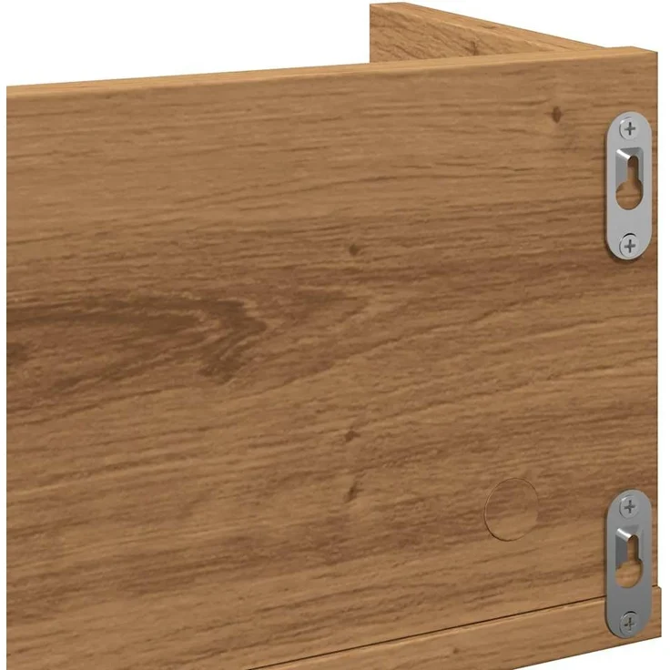 vidaXL CD-Wandregal Artisan-Eiche 100x18x18 cm Holzwerkstoff 855951 – Bild 6