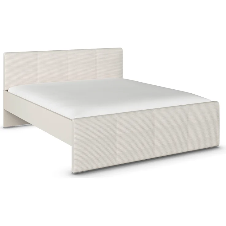rauch Bett Holga, Polsterbett, mit Polster-Kopfteil, Farbe Webstoff Ivory/Champagner, Beige, Liegefläche 180x200cm – Bild 3