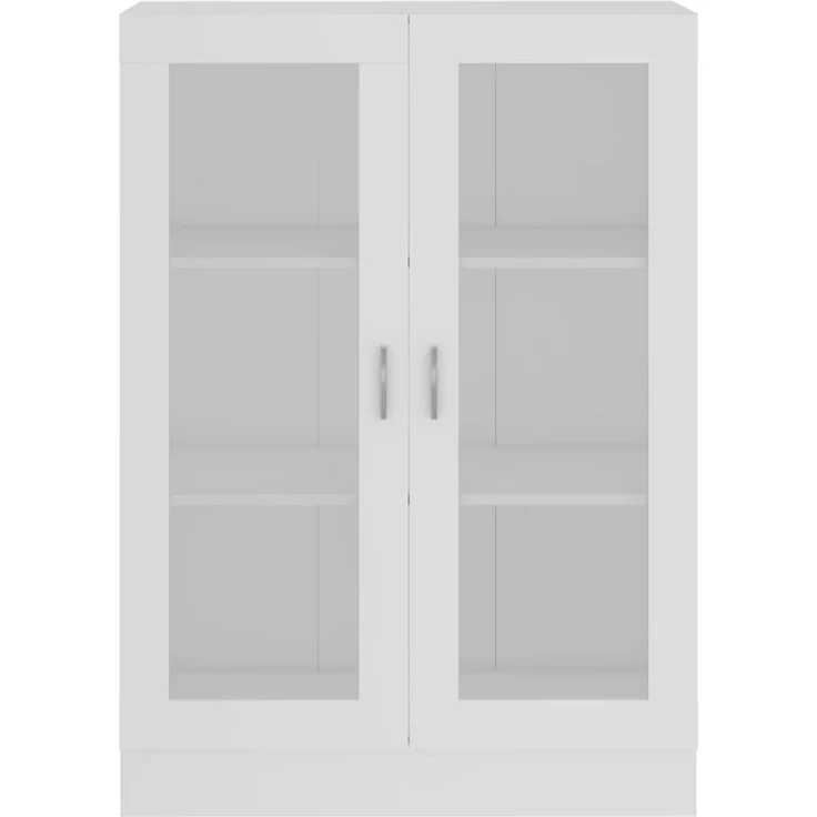 vidaXL Vitrinenschrank Weiß 82,5x30,5x115 cm Holzwerkstoff 802750 – Bild 5
