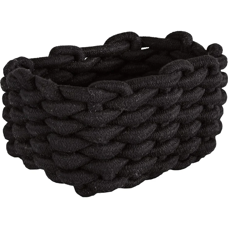 Kleine Wolke Aufbewahrungskorb FELLONE LBH 19x14x10 cm schwarz Einkaufskorb Korb – Bild 3