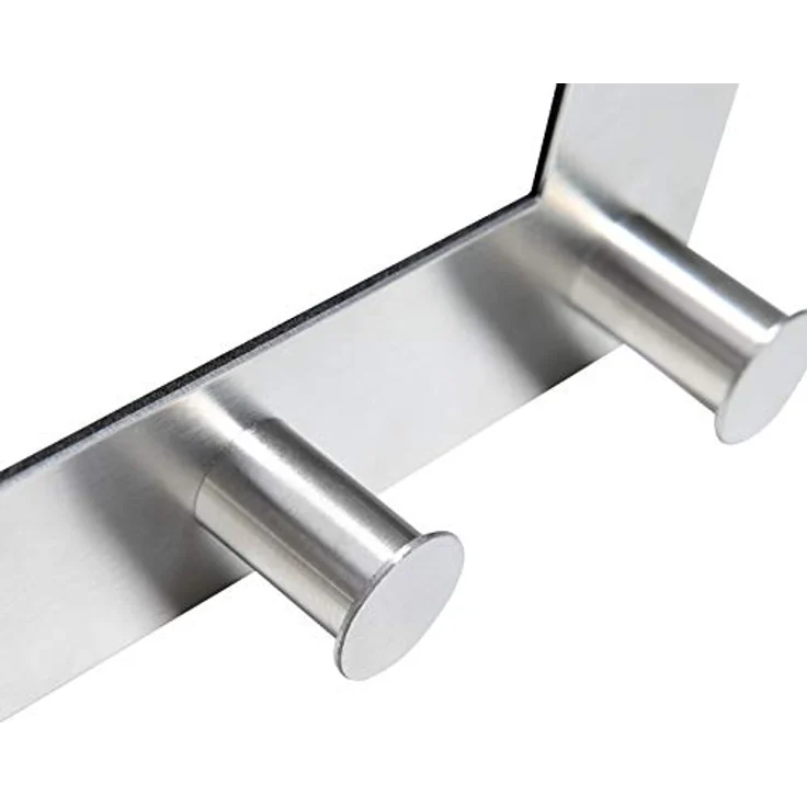 Türgarderobe mit 6 Haken edelstahl silber – Bild 8