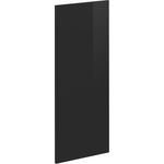 Küchenfront R-Line Schwarz Hochglanz 29.6x71.3 cm Möbelfront für den Apothekerunterschrank Vicco
