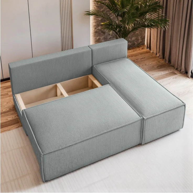 Masseno Ecksofa BRISO mit Schlaffunktion L-Form, Sofa mit Bettkasten – Bild 3